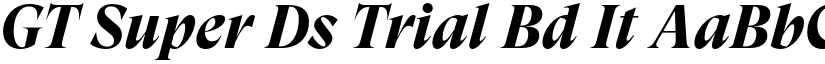 GT Super Ds Trial Bd It font