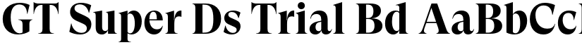 GT Super Ds Trial Bd font