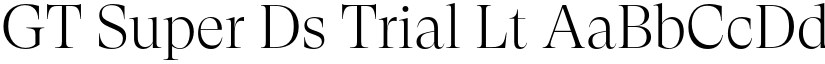 GT Super Ds Trial Lt font