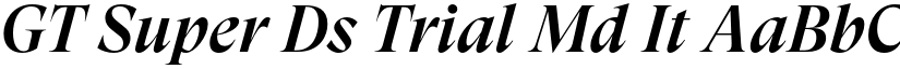 GT Super Ds Trial Md It font