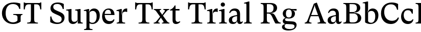 GT Super Txt Trial Rg font