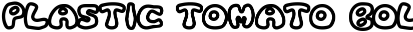Plastic Tomato Bold font