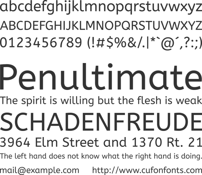 ABeeZee font preview