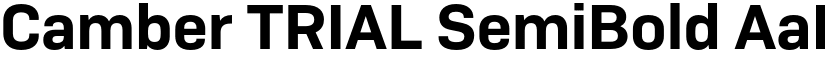 Camber TRIAL SemiBold font