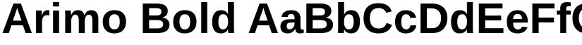 Arimo Bold font