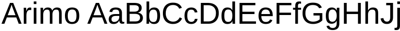 Arimo font