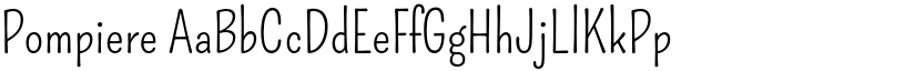 Pompiere font