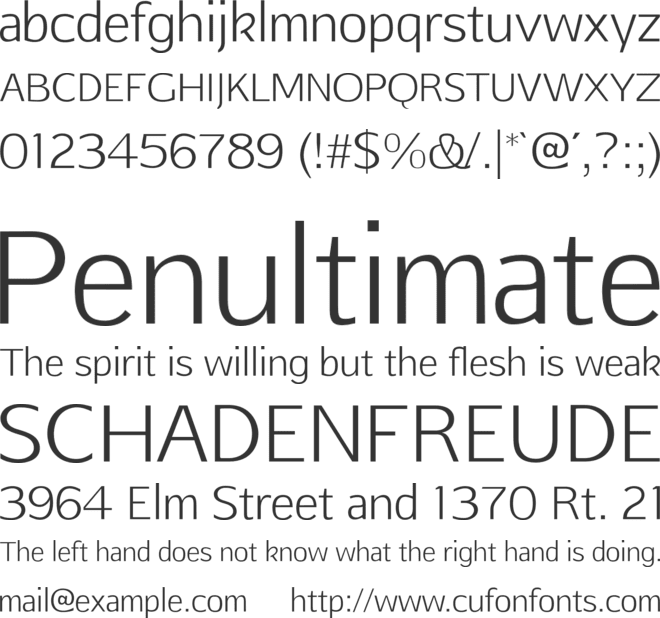 Afta sans font preview