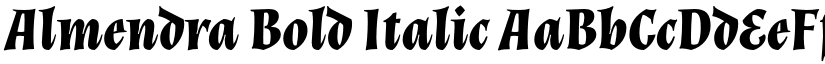 Almendra Bold Italic font