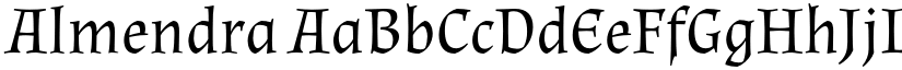 Almendra font