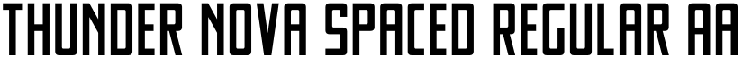 Thunder Nova Spaced Regular font