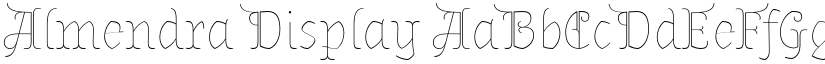 Almendra Display font