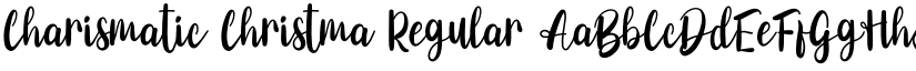 Charismatic Christma Regular font