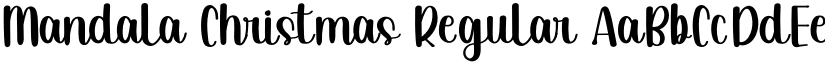 Mandala Christmas font download