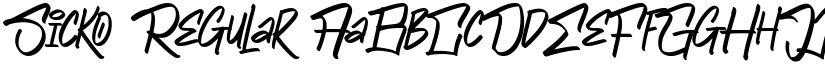 Sicko Regular font