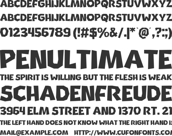 Supply Center font preview