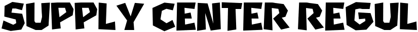 Supply Center Regular font