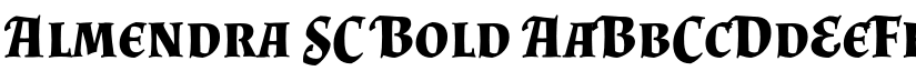 Almendra SC Bold font