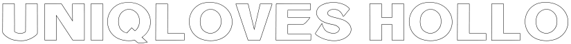 Uniqloves Hollow Regular font