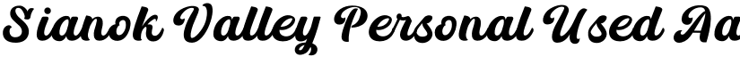 Sianok Valley Personal Used font