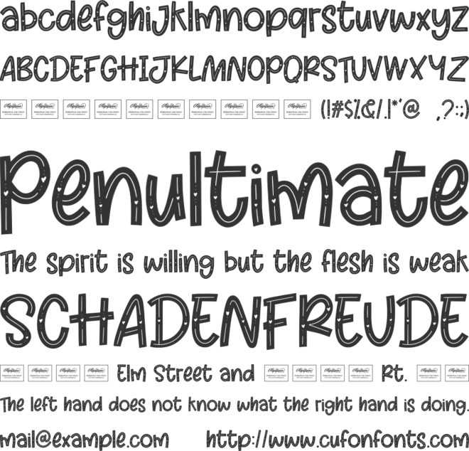 Charming Heart font preview