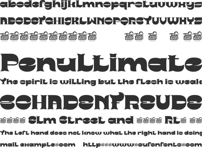 ROGES trial font preview