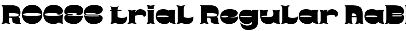 ROGES trial Regular font