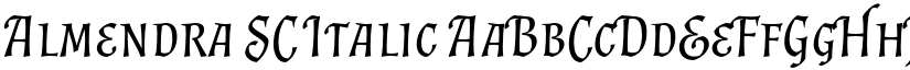 Almendra SC Italic font