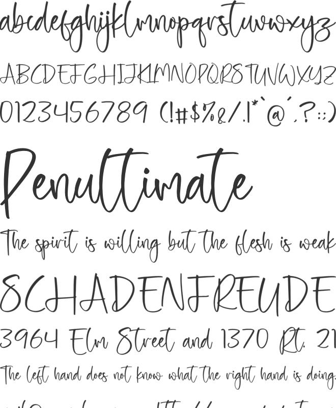 Holistway font preview