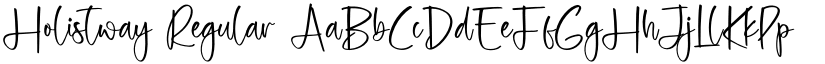 Holistway Regular font