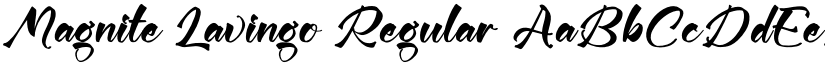 Magnite Lavingo Regular font