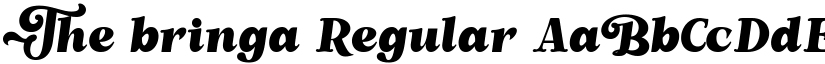 The bringa Regular font