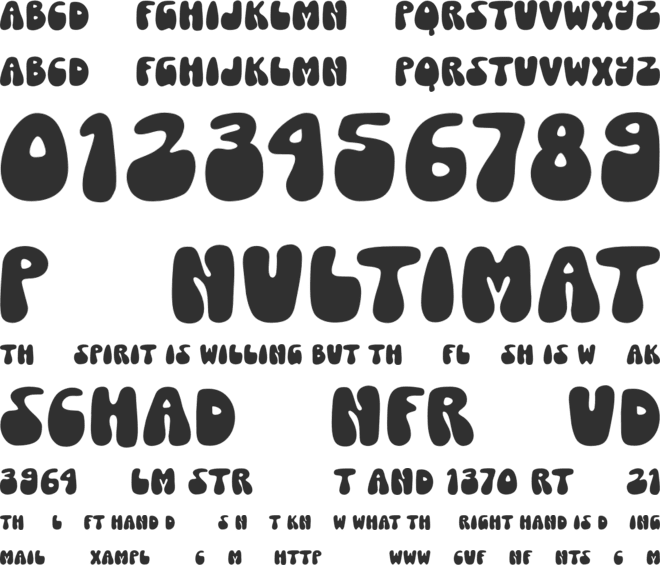 Nuts And Chips font preview