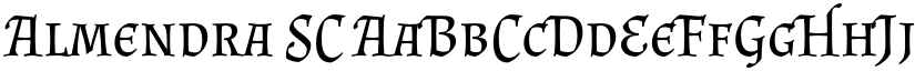 Almendra SC font
