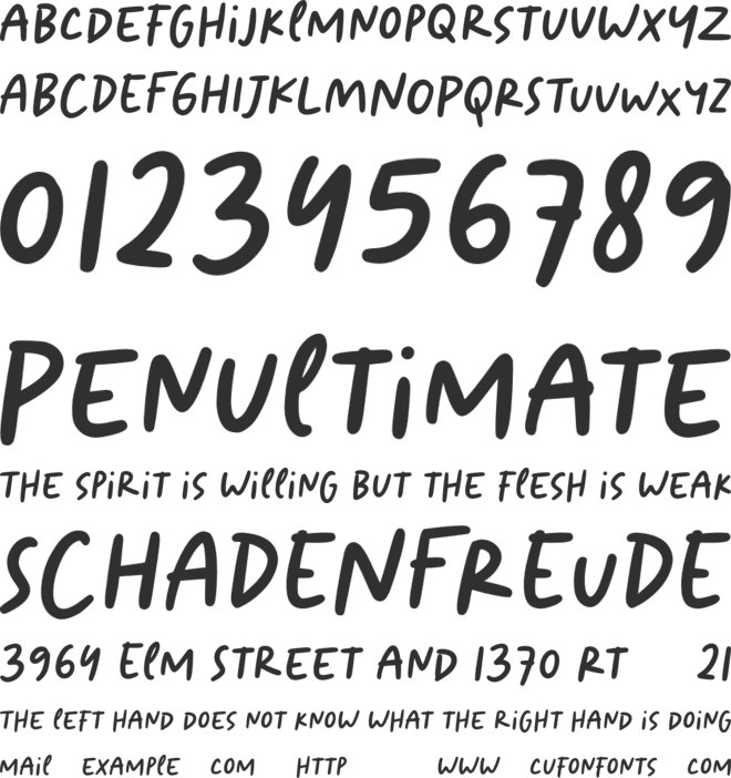Aesthetic Sage font preview
