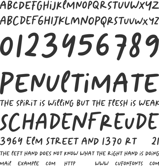 Aesthetic Sage font preview