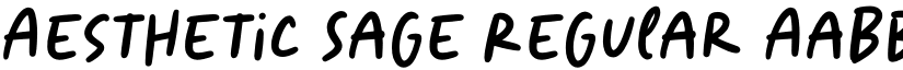 Aesthetic Sage Regular font
