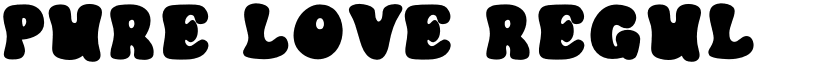 Pure Love Regular font