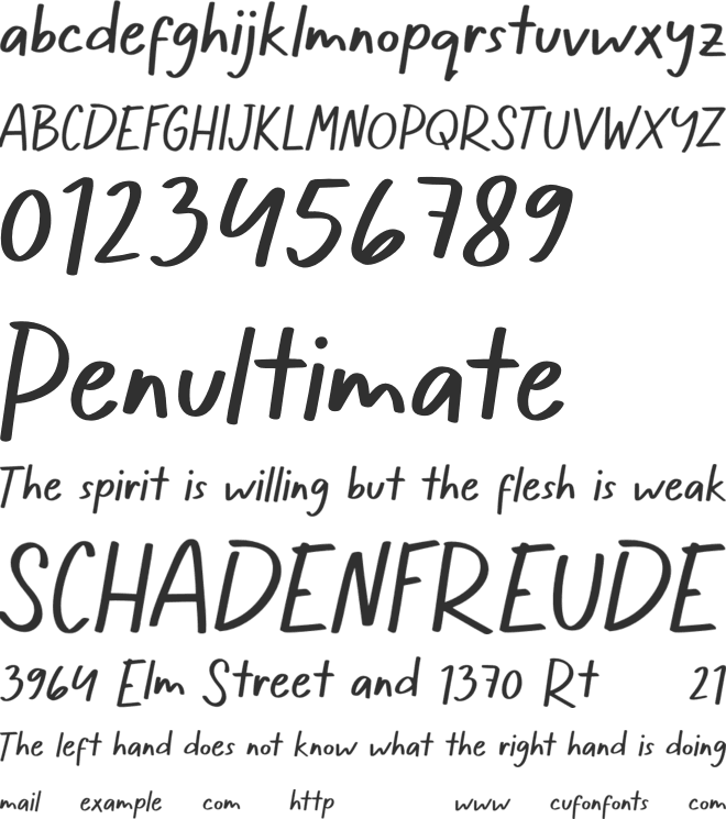 Lillybonie font preview