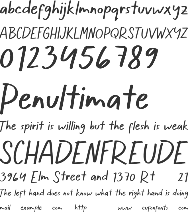 Lillybonie font preview