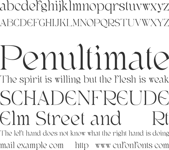Egmond Free font preview