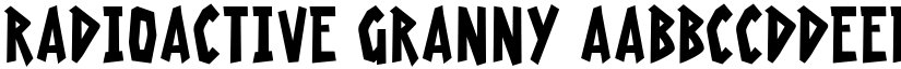 Radioactive Granny font