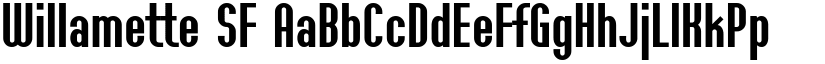 Willamette SF font