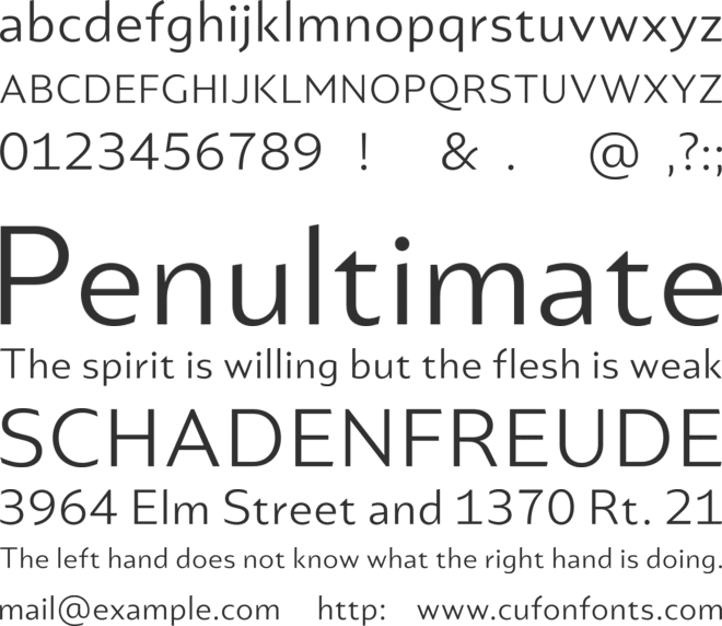 Portheras Test font preview