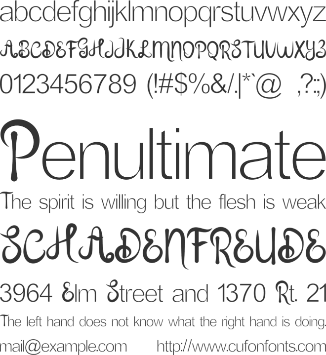 Ramdhan font preview