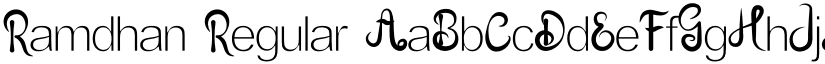 Ramdhan Regular font