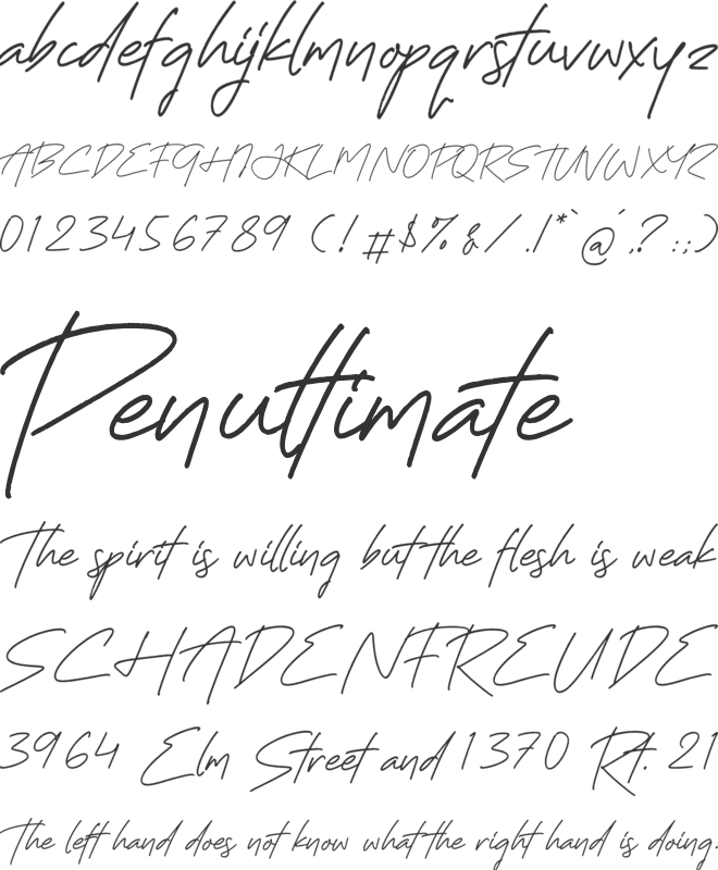 Heylla Ganisto font preview