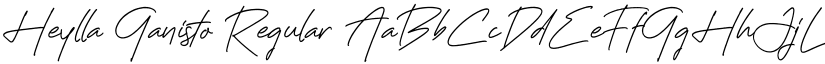 Heylla Ganisto Regular font