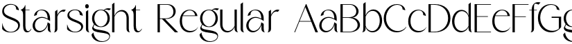 Starsight Regular font
