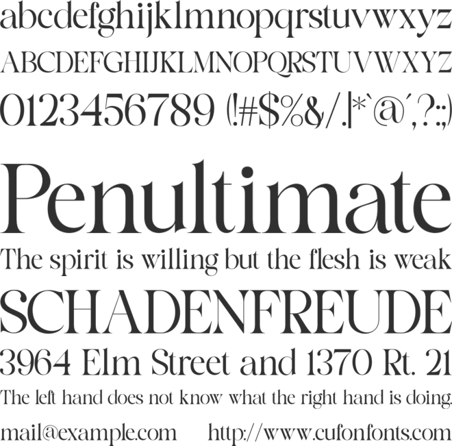 Analogist font preview